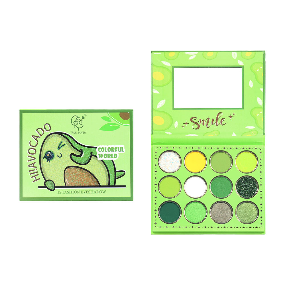 PALETA DE SOMBRAS AGUACATE 12 TONOS - Sombras