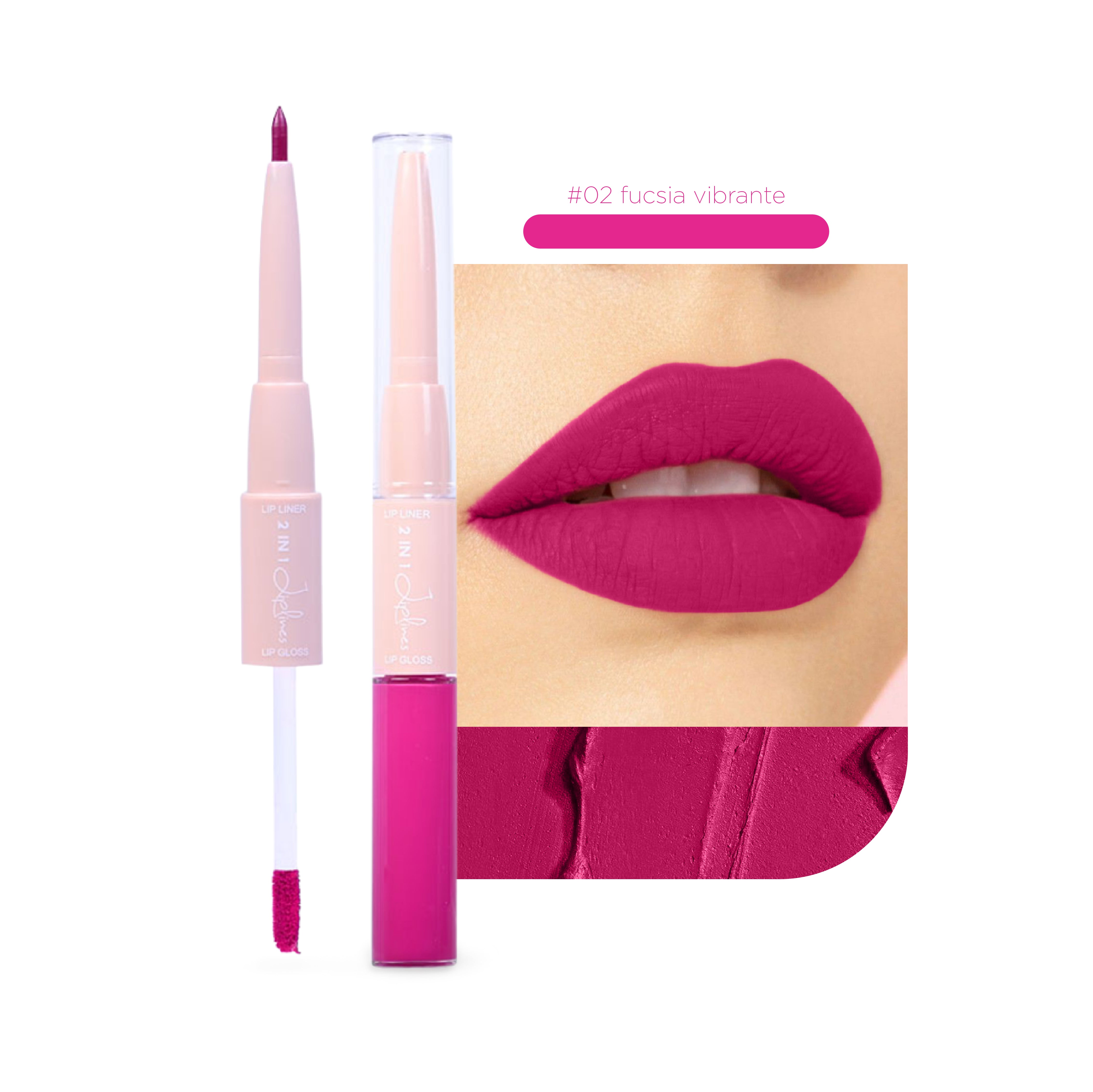 2 EN 1 DELINEADOR CREMOSO + LABIAL LÍQUIDO MATE