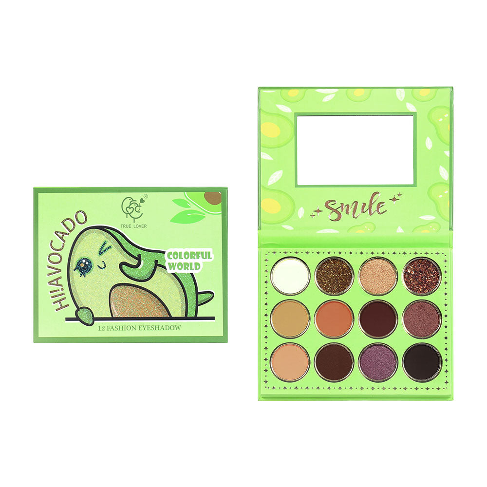 PALETA DE SOMBRAS AGUACATE 12 TONOS - Sombras