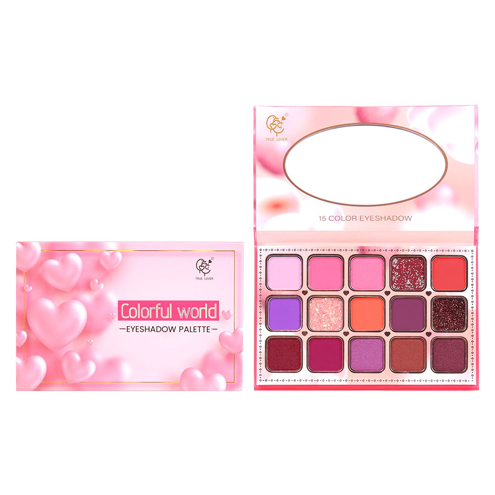 PALETA DE SOMBRAS CORAZONES 15 TONOS - Sombras