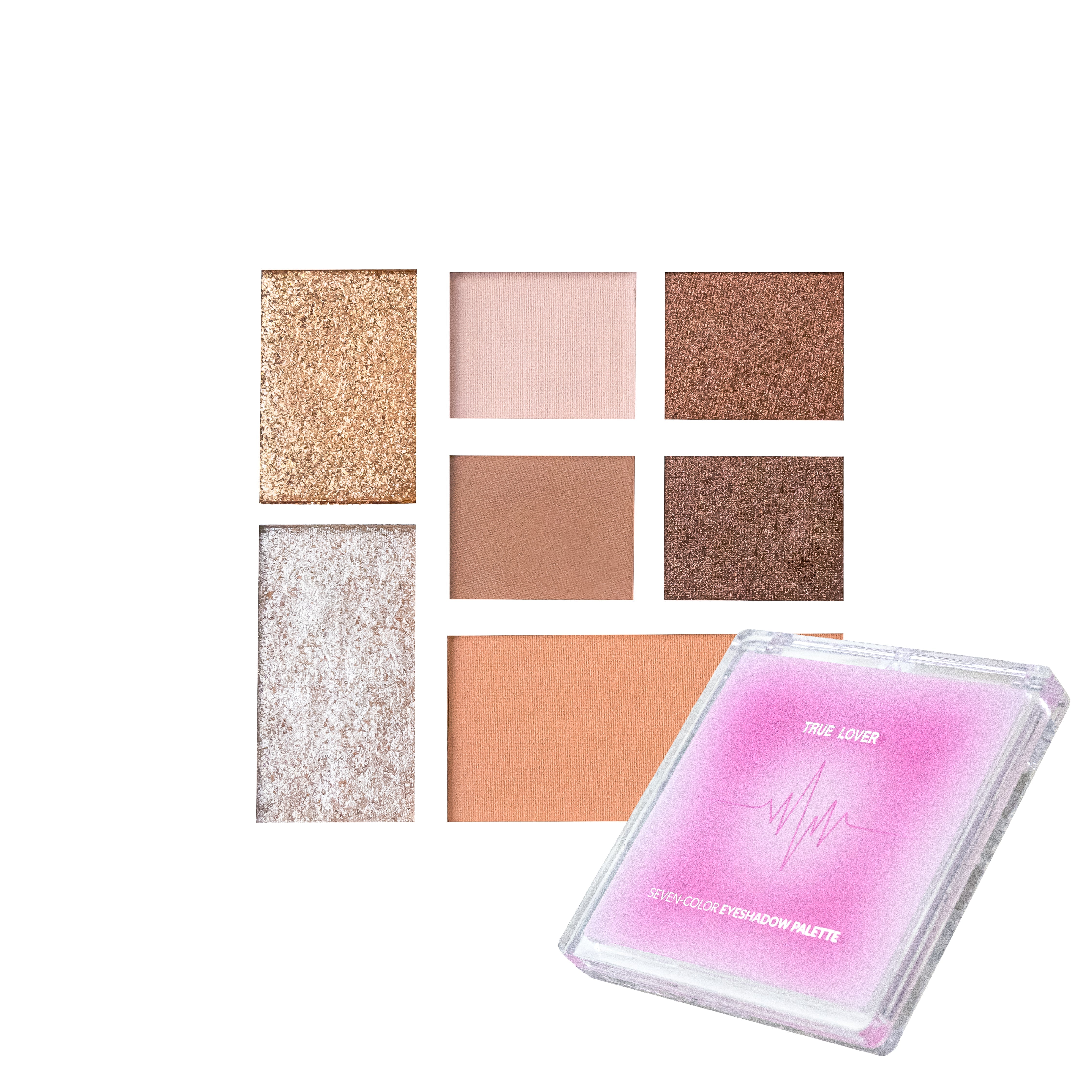PALETA DE SOMBRAS 7 TONOS - BRONZER GLAM 01 - Sombras