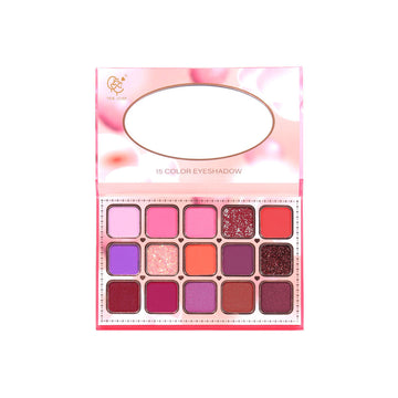 Paleta De Sombras Corazones 15 Tonos